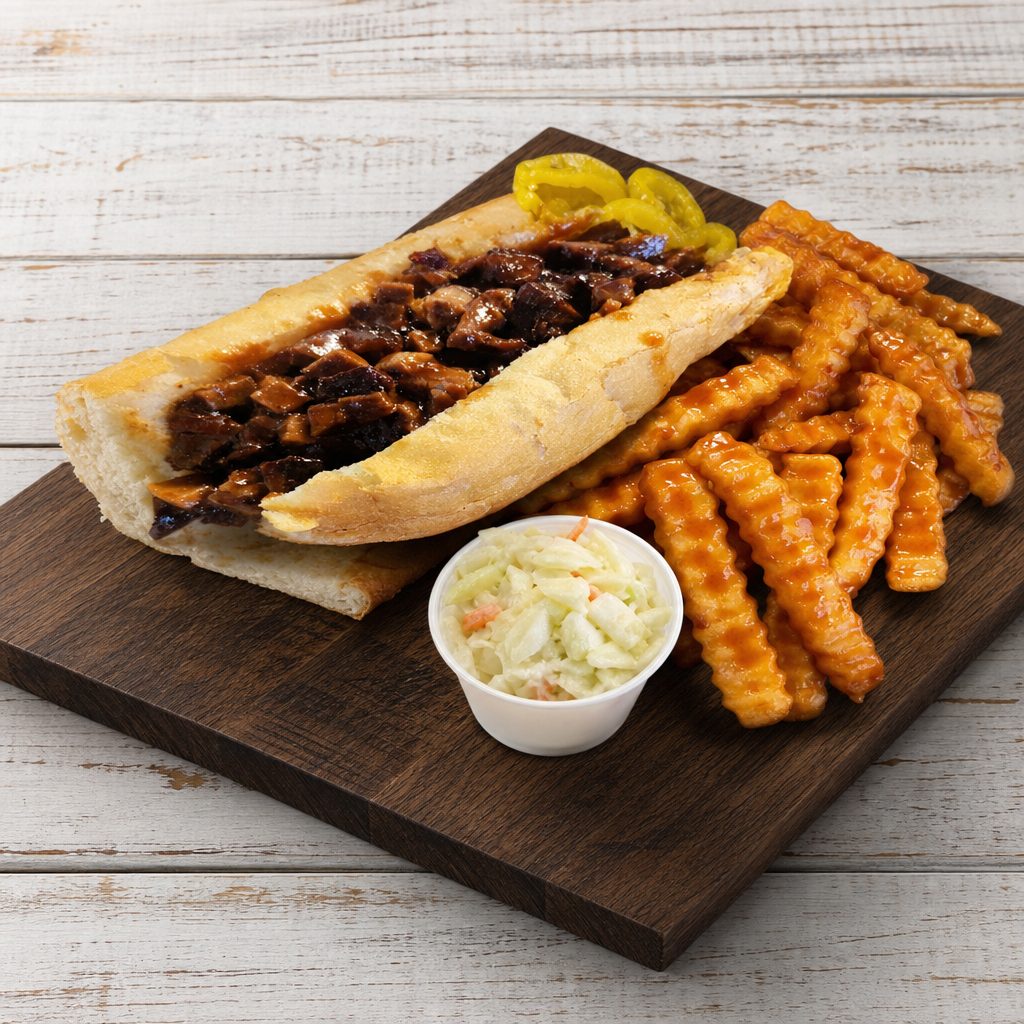 (Brisket) Smoked Sandwich.
